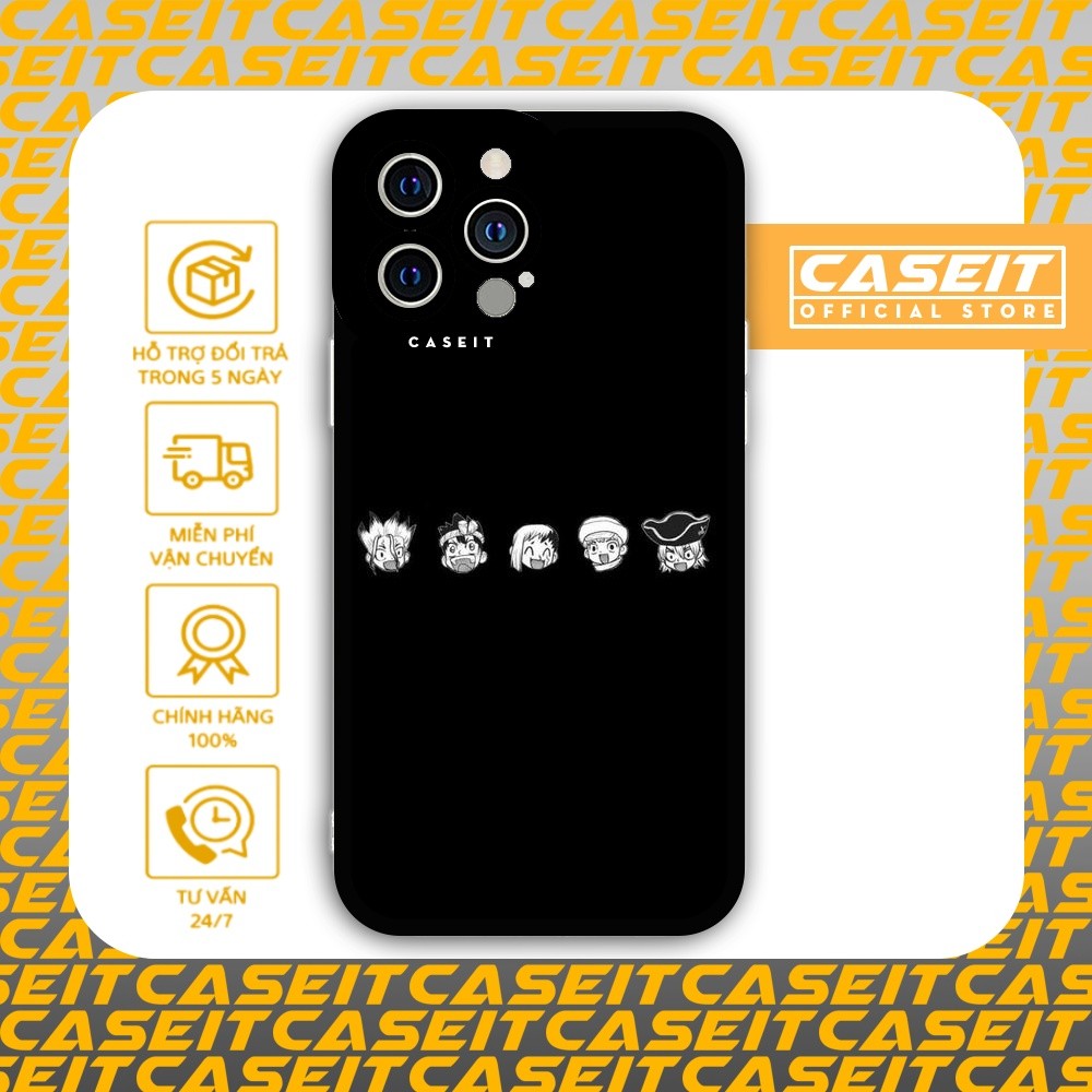 เคส iPhone Square Edge Samsung Xiaomi Oppo Caseit Anime dr.stone ฟื้นบํารุงโลก