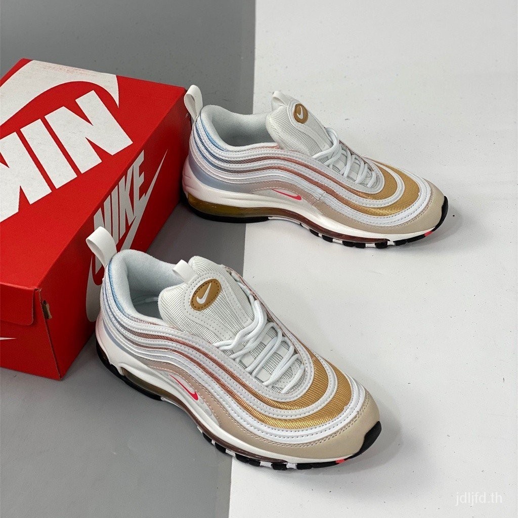 Qvzc NK air Max 97s the future is in the air Cork ghost undefeated UCLA Bruins รองเท้าผ้าใบลําลอง คุณภาพสูง สําหรับผู้ชาย