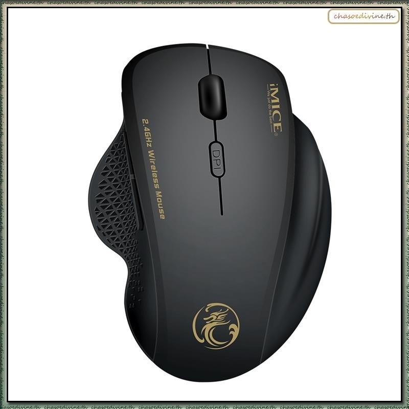 [D F N A] IMICE เมาส์เกมมิ่งไร้สาย 6 คีย์ LED 1600 DPI สําหรับ PUBG FPS Game