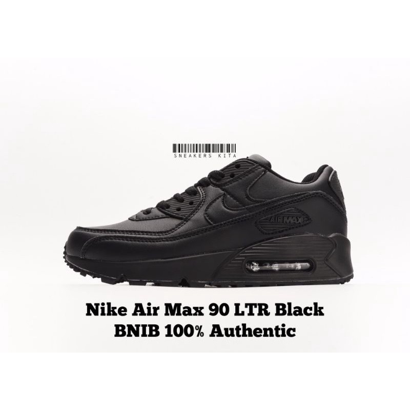 Nike Air Max 90 triple shoes black bnib ของแท้ 100%