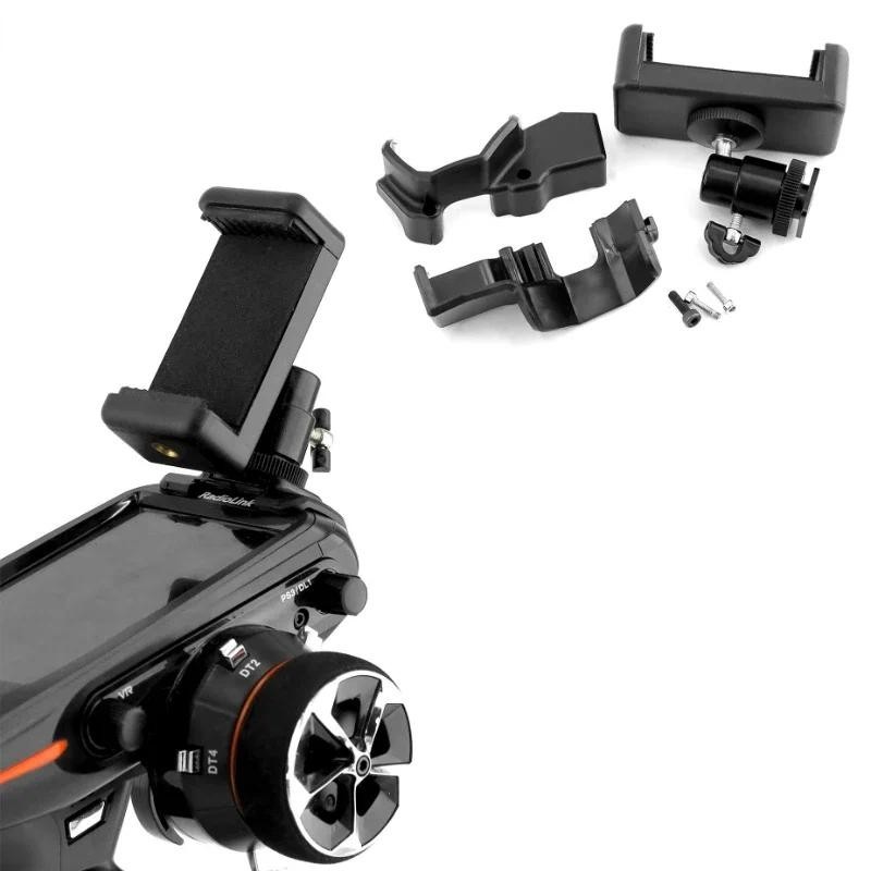 ที่วางโทรศัพท์คลิป Bracket Mount สําหรับ Radiolink RC8X เครื่องส่งสัญญาณรีโมทคอนโทรล 1/8 1/10 RC รถเรืออะไหล่ *-*&