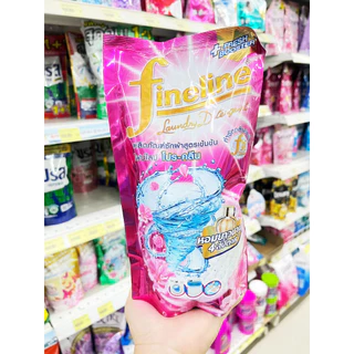 แพ็ึคคู่ 2 ถุง FINELINE ไฟน์ไลน์ ผลิตภัณฑ์ซักผ้า สูตรเข้มข้นสูตรแอนตี้แบคทีเรีย 550 มล. 2 ถุง ฟ้า / เขียว / ชมพูโปรคล