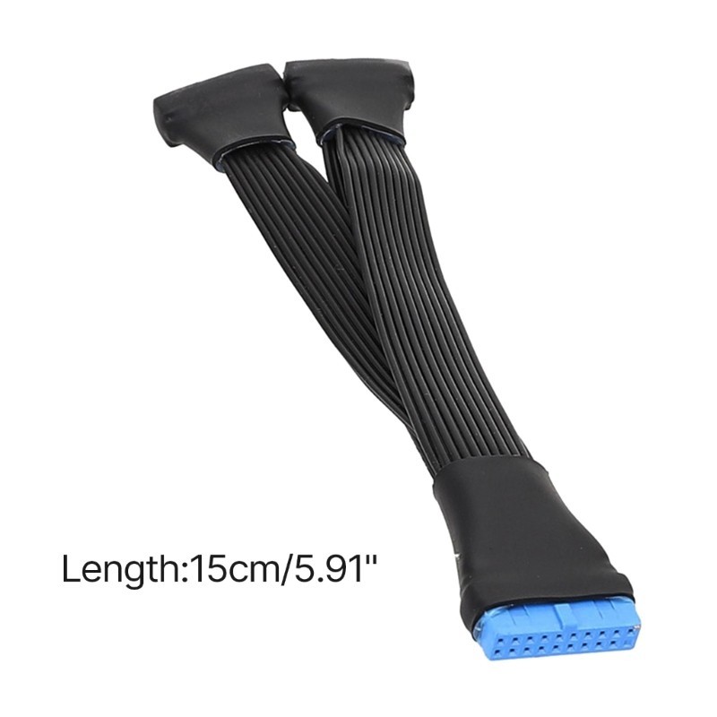 Con สายเคเบิลต่อขยาย USB3 0 USB3 0 19 20 Pin ตัวผู้ เป็นตัวเมีย 15 ซม. 5 9 นิ้ว