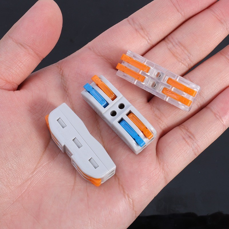 ขั้วต่อเชื่อมสายไฟ แบบกดเข้า เชื่อมต่อแผงวงจร 5 ชิ้น - รูปที่ 2