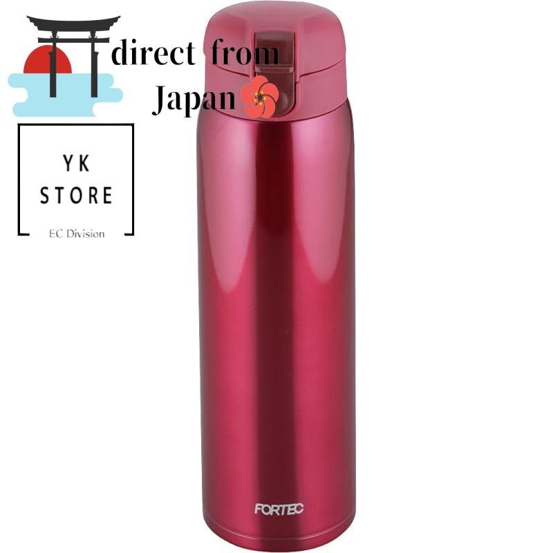 ส่งตรงจากญี่ปุ่น Wahira FLAZE One Touch ขวดน้ํา 800 มล. สีแดง Fortec Park RH-1274
