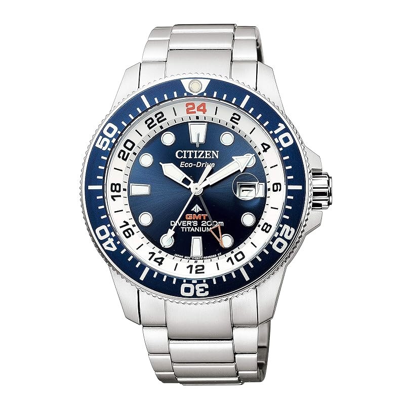 [ส่งตรงจากญี่ปุ่น】[Citizen] นาฬิกาข้อมือ Promaster Eco-Drive Marine Series Gmt Diver Bj7111-86L สีเงิน สําหรับผู้ชาย
