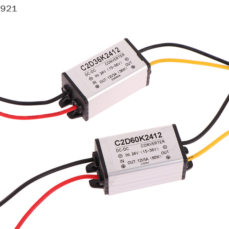 Nuannuaa 24v Toneck 12v 3/5A 15-36V Step Down Converter ตัวควบคุมแรงดันไฟฟ้าเดิมแหล่งจ่ายไฟสําหรับไฟ Led รถบรรทุกเรือ snkn
