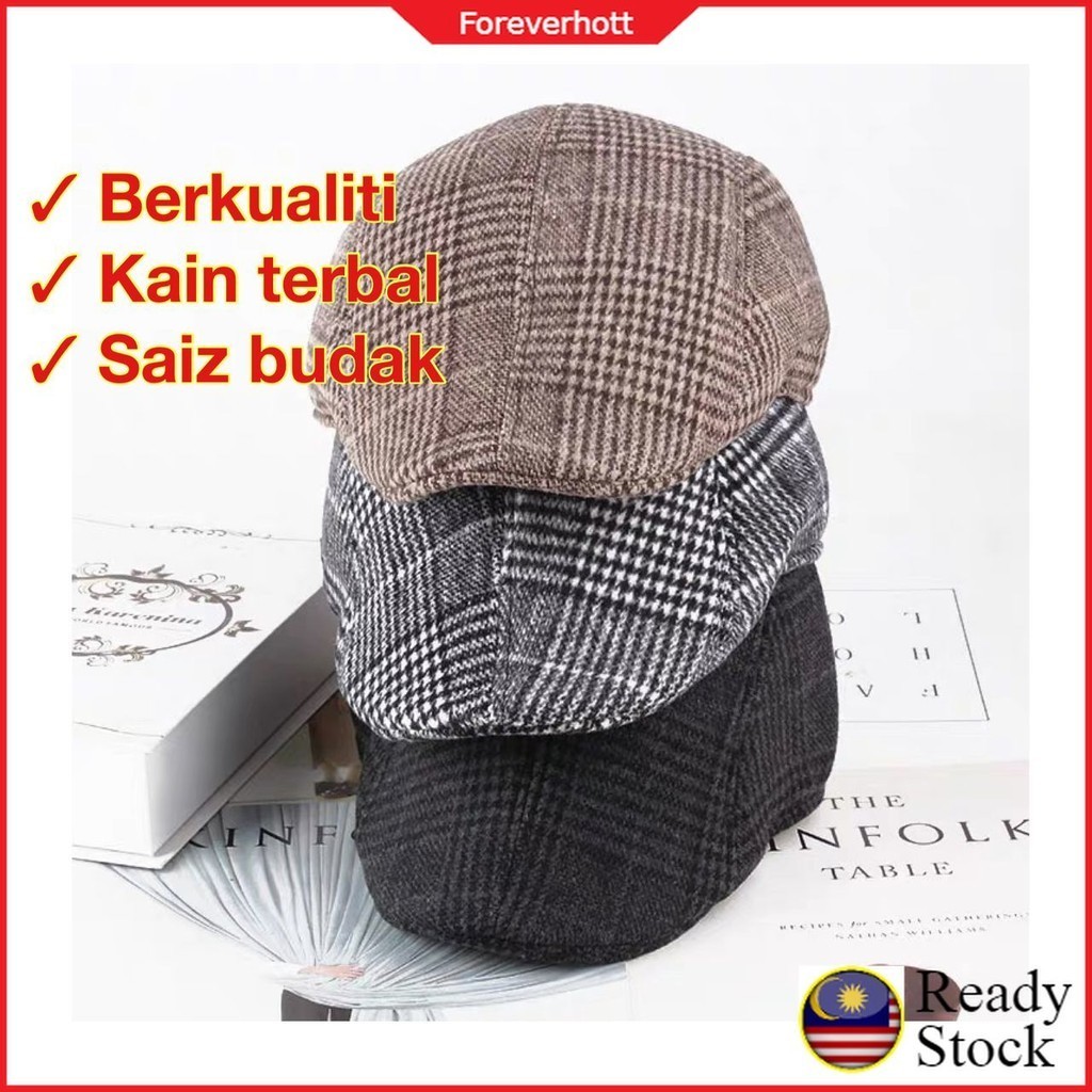 Topi Pakcik Rata Beret Budak Golf Newsboy หมวกขับรถ Baretta เด็กแบนหมวกหมวกคลาสสิกสบายๆ