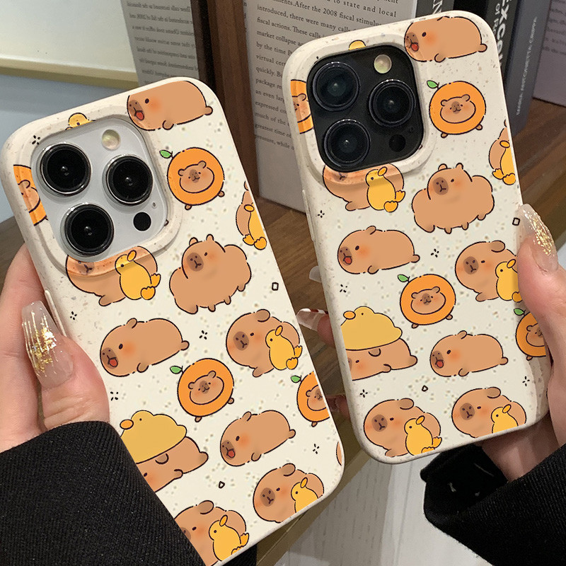 COD เคส for iPhone 16 15 11 14 13 12 Pro Max เคสไอโฟน 13 7 8 Plus XR XS Max เคสย่อยสลายได้ฟางข้าวสาลี