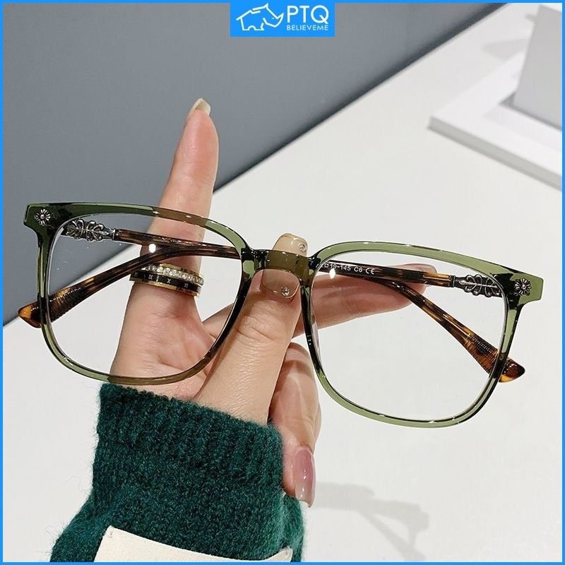 แว่นตาอ่านหนังสือ tr90 น้ําหนักเบาพิเศษ ป้องกันแสงสีฟ้า 0-+400 PTQ สําหรับทุกเพศ