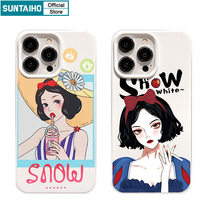 Suntaiho เคสไอโฟน เคสโทรศัพท์ ซิลิโคนนิ่ม TPU กันกระแทก ลายการ์ตูนตัวละคร แฟชั่น สําหรับ Iphone 15 14 12 13 11 Pro Max IP 7 8 Plus Iphon X Xs XR Xs Max