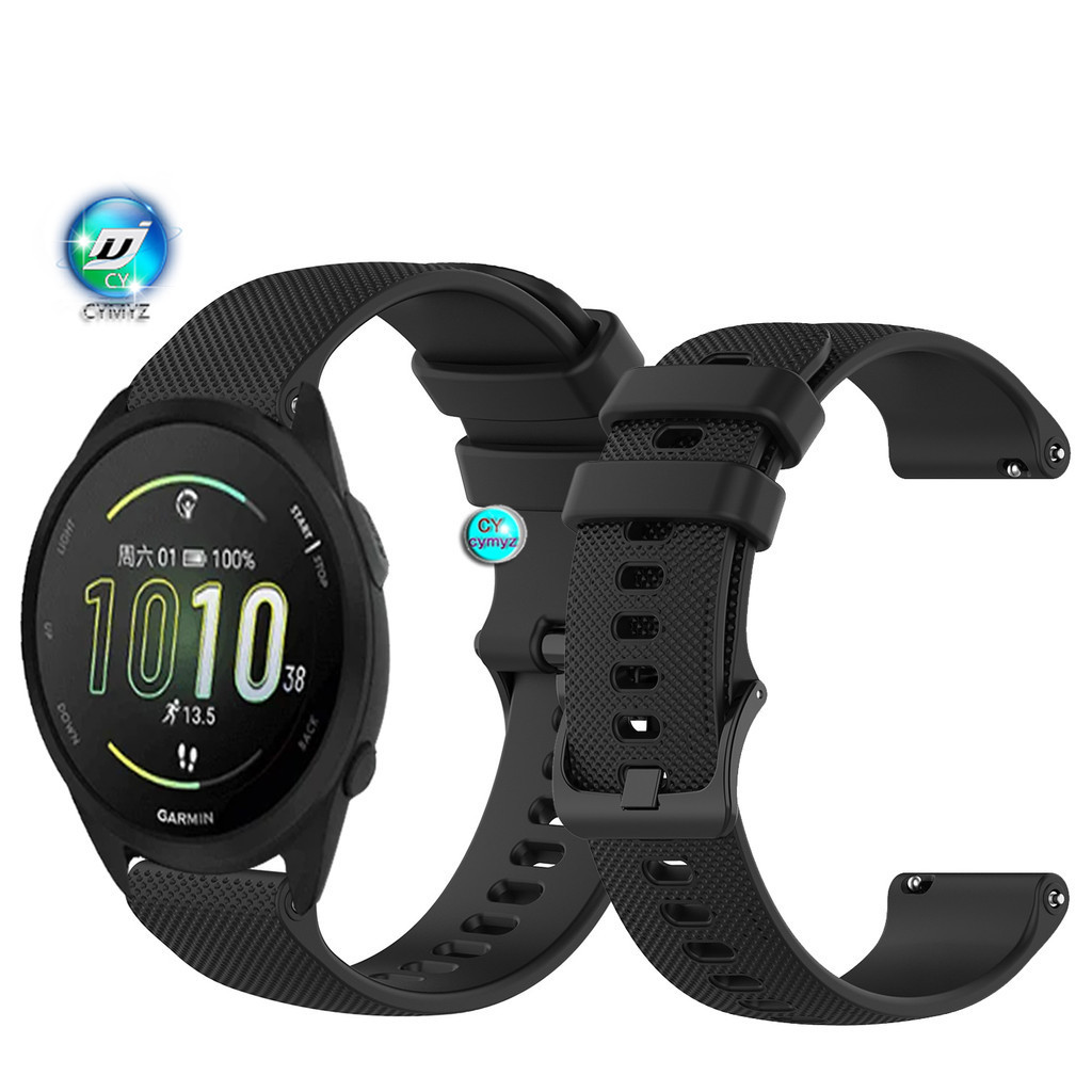 สายนาฬิกาข้อมือซิลิโคน สําหรับ Garmin Forerunner 165 Garmin Forerunner 165