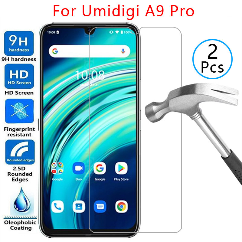 กระจกนิรภัยป้องกันหน้าจอสําหรับ umidigi a9 pro กรณีบน umidigi a 9 9a a9pro 9apro 6.3 ป้องกันโทรศัพท์