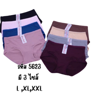 5623 ผ้าไนล่อน+คอตต้อน L,XL,XXL กางเกงใน กางเกงชั้นใน ไซส์ใหญ่ Sister hood