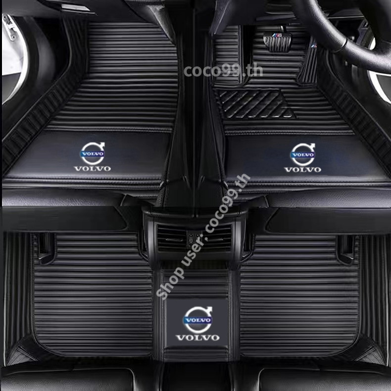 พรมปูพื้นรถยนต์ แบบหนัง สําหรับ Volvo C40 V50 V60 XC40 XC60 XC90 พรมปูพื้นรถยนต์ พรม พรมหนังเข้ารูป
