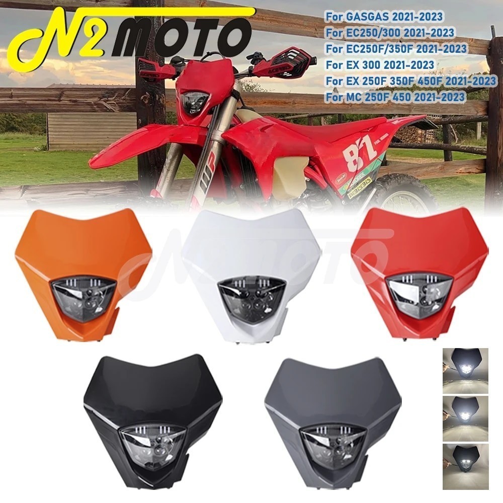 N2 Dirt Bike Headlight Front LED Light For GASGAS MC 450 250F EX250F EX300 EC250F/300F EC250/300 202