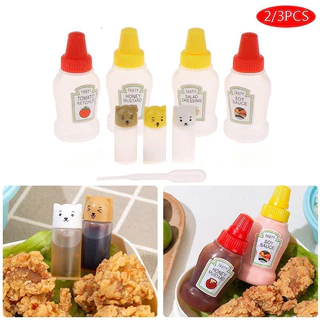 4 ข้อมูลจําเพาะ ขวดซอสมะเขือเทศ เบนโตะ แบบพกพา ขนาดเล็ก ขวดน้ําสลัด พลาสติก