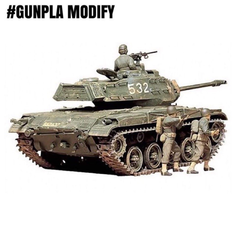 ของสะสมเด็ก TAMIYA 35055 1/35 โมเดลประกอบ รถถัง U.S. M41 Walker Bulldog