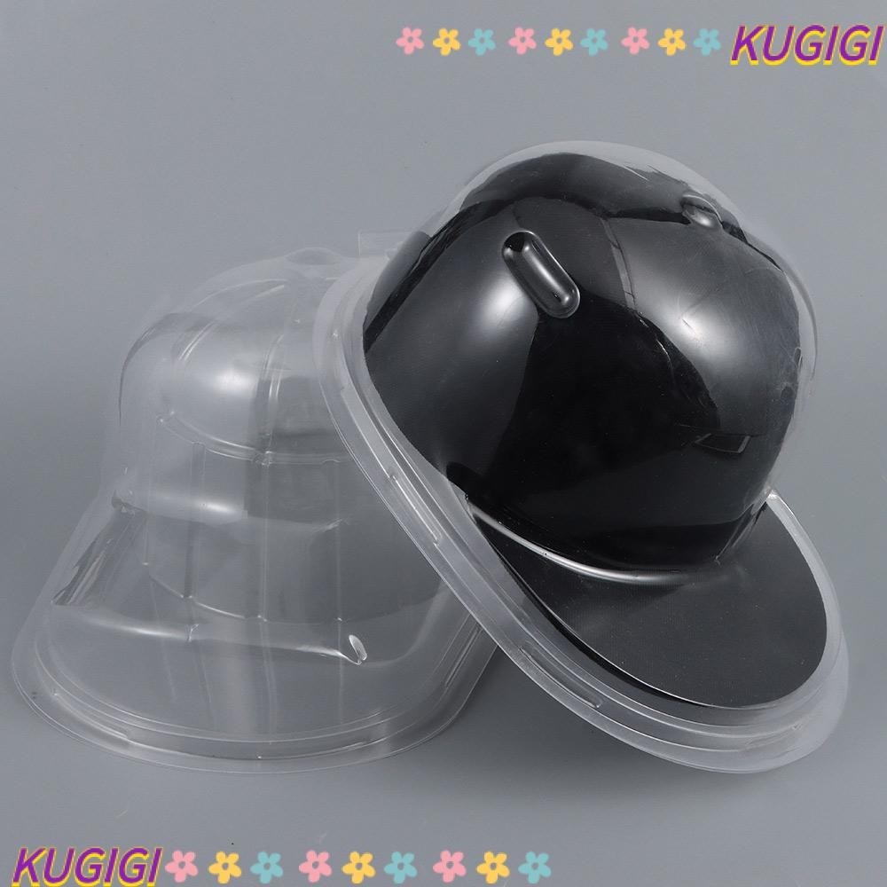 Kugigi กล่องพลาสติกใส กันฝุ่น สําหรับใส่หมวกเบสบอล