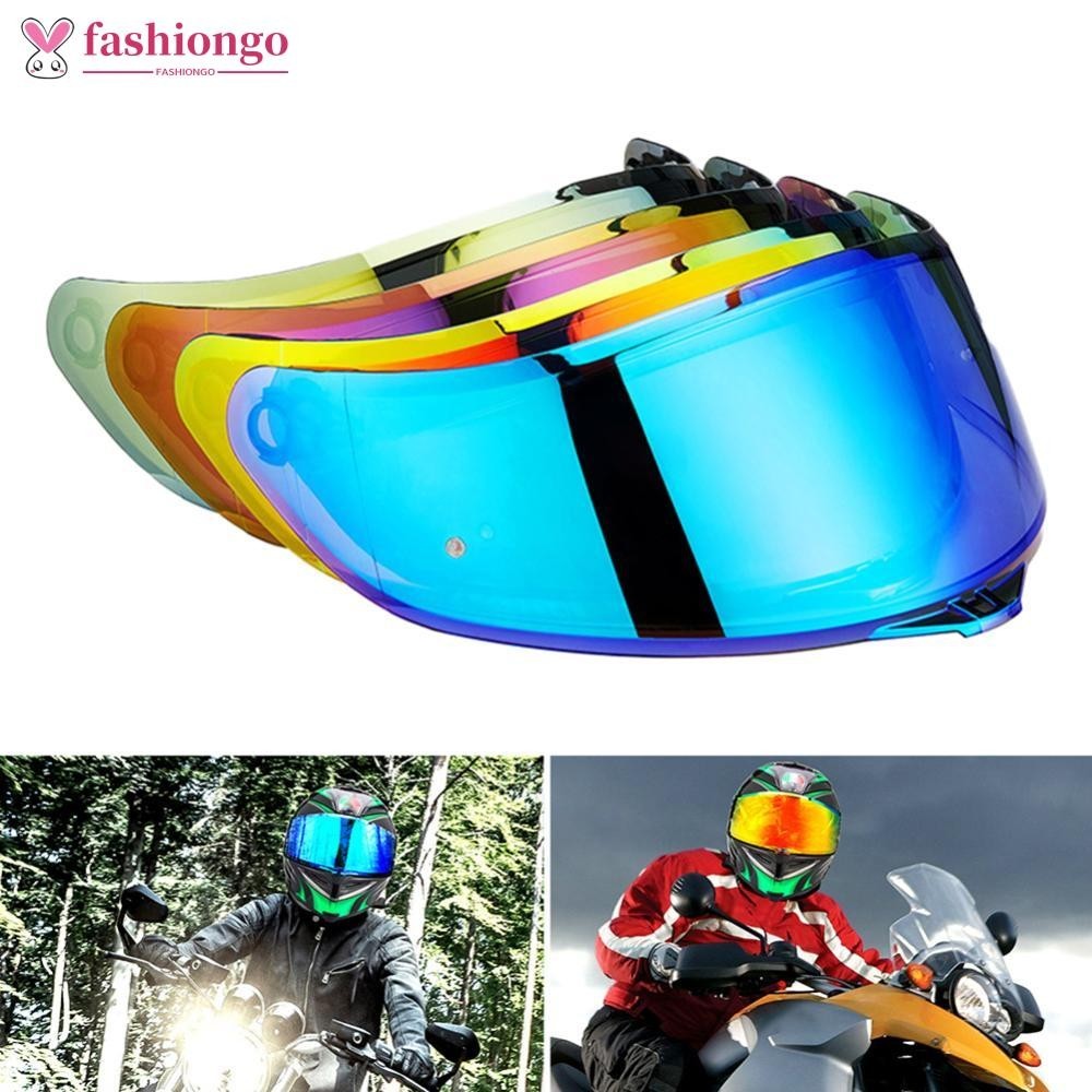 Fashiongo แว่นตาหมวกกันน็อครถจักรยานยนต์ แบบเต็มหน้า สําหรับ AGV K5 K5S K5-S K3SV K1 K1S Compact ST Motorbike Helmet Lens J9R9