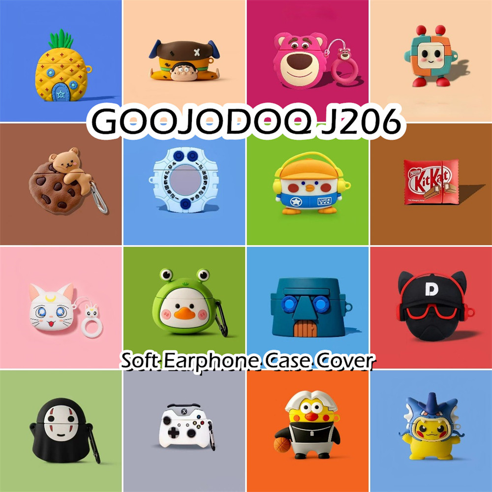 พร้อมส่ง! นําไปใช้กับ GOOJODOQ J206 เคส Case เคสหูฟัง การ์ตูนสร้างสรรค์  ซิลิโคนนุ่ม เคส เคสหูฟัง NO.1
