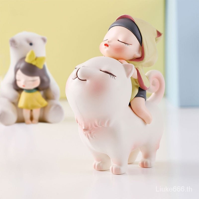 พร้อมส่ง Kemi Life Jia Xiaoguu ตุ๊กตาหมี สุนัข แมว มังกรน้อยน่ารัก อินเทรนด์ สําหรับตกแต่งโต๊ะ รถยนต์
