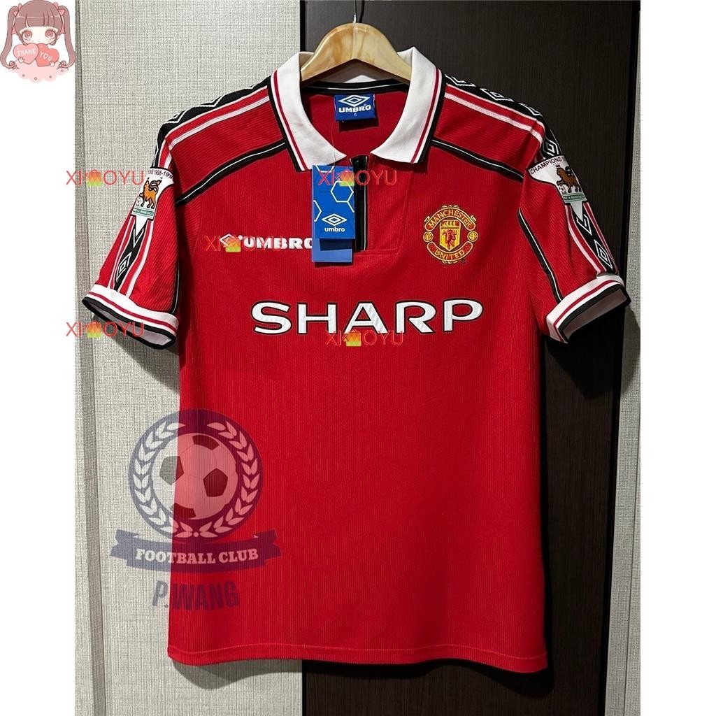New！！ วินเทจ แมนเชสเตอร์ ยูไนเต็ด กลับบ้าน 1998/1999 beckham, scholes, keane, cantona, giggs