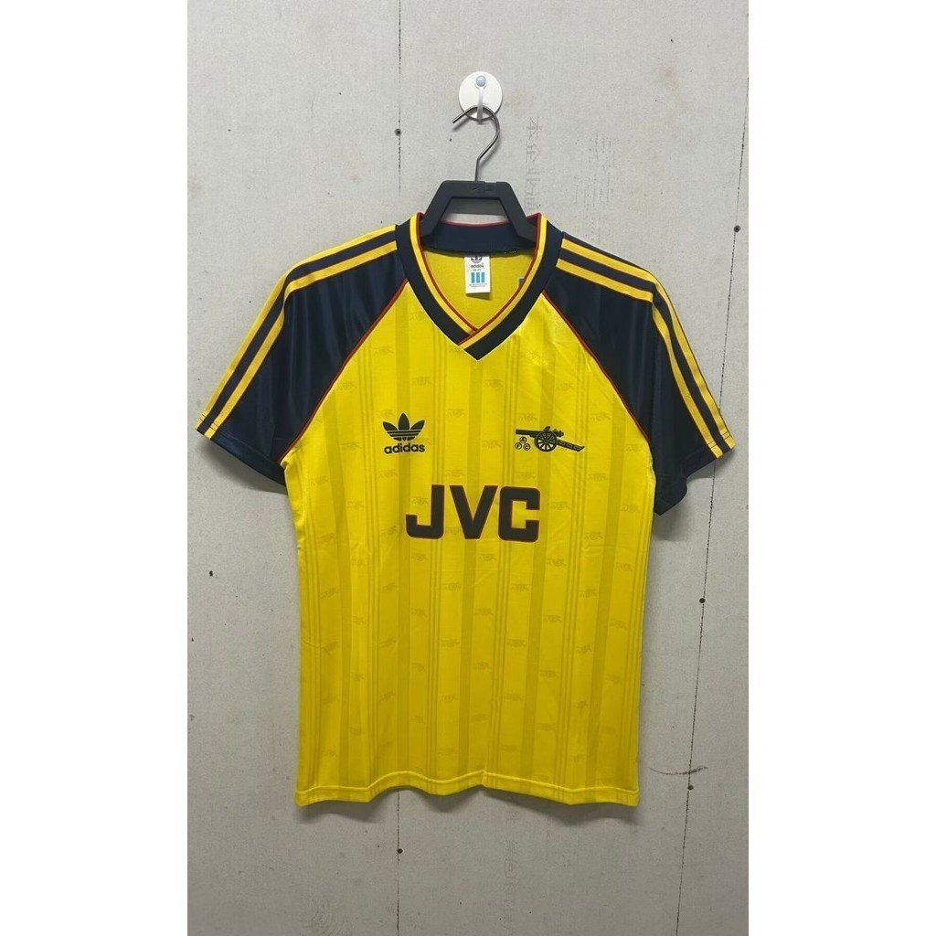 [รุ่นย้อนยุค] เสื้อยืด ลายทีมชาติฟุตบอล Arsenal 1988-90 ชุดเยือน