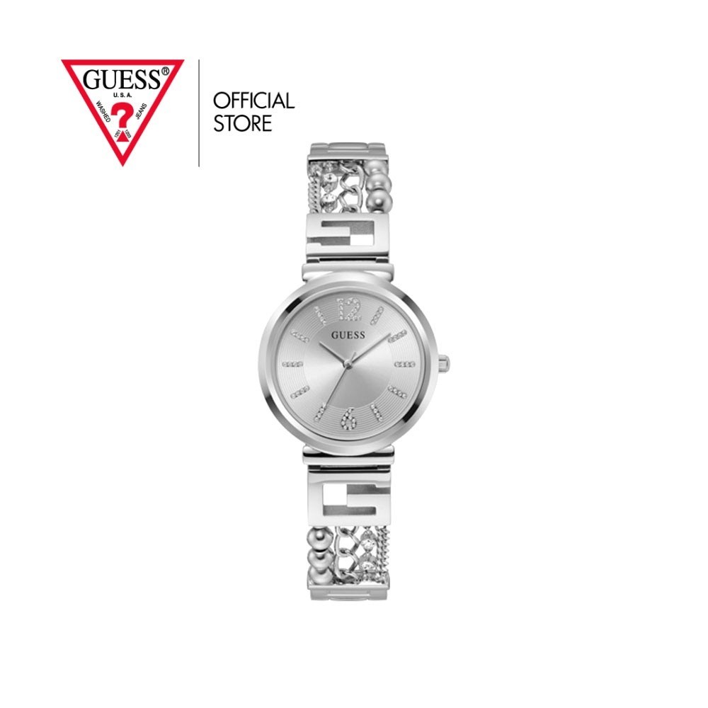 GUESS นาฬิกาข้อมือผู้หญิง รุ่น G CLUSTER GW0545L1 สีเงิน