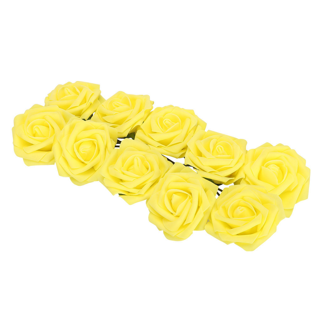 10PCS ARTIFICIAL SILK FAKE FLOWERS ROSE BUNCH สําหรับงานแต่งงานตกแต่งบ้านชุดตกแต่ง