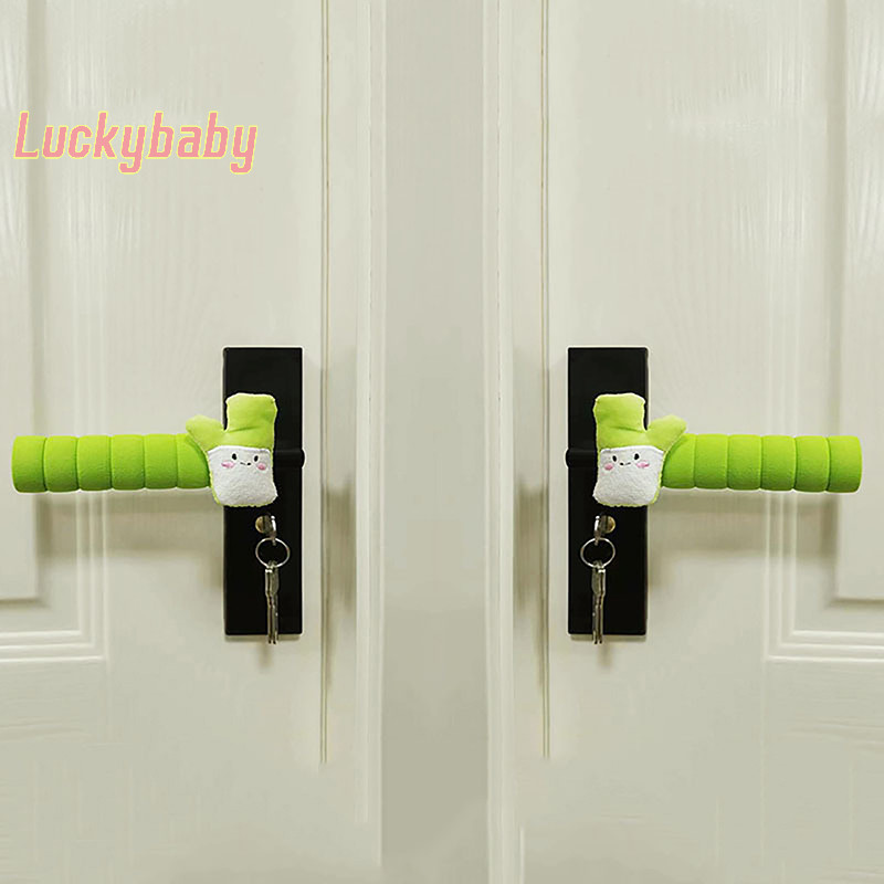 [เด็กโชคดี] มือจับประตูคริสต์มาสฝาครอบป้องกันมือจับประตูฝาครอบป้องกันการชนกันประตูตกแต่งห้องใหม่ - รูปที่ 6