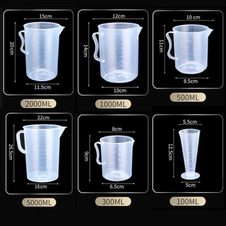 CDiscount 100/300/500/1000ml ถ้วยตวงพลาสติก ถ้วยตวง ถ้วยตวงของเหลว ถ้วยตวงพลาสติกทนความร้อน เหยือกตวงพลาสติก เหยืกตวง