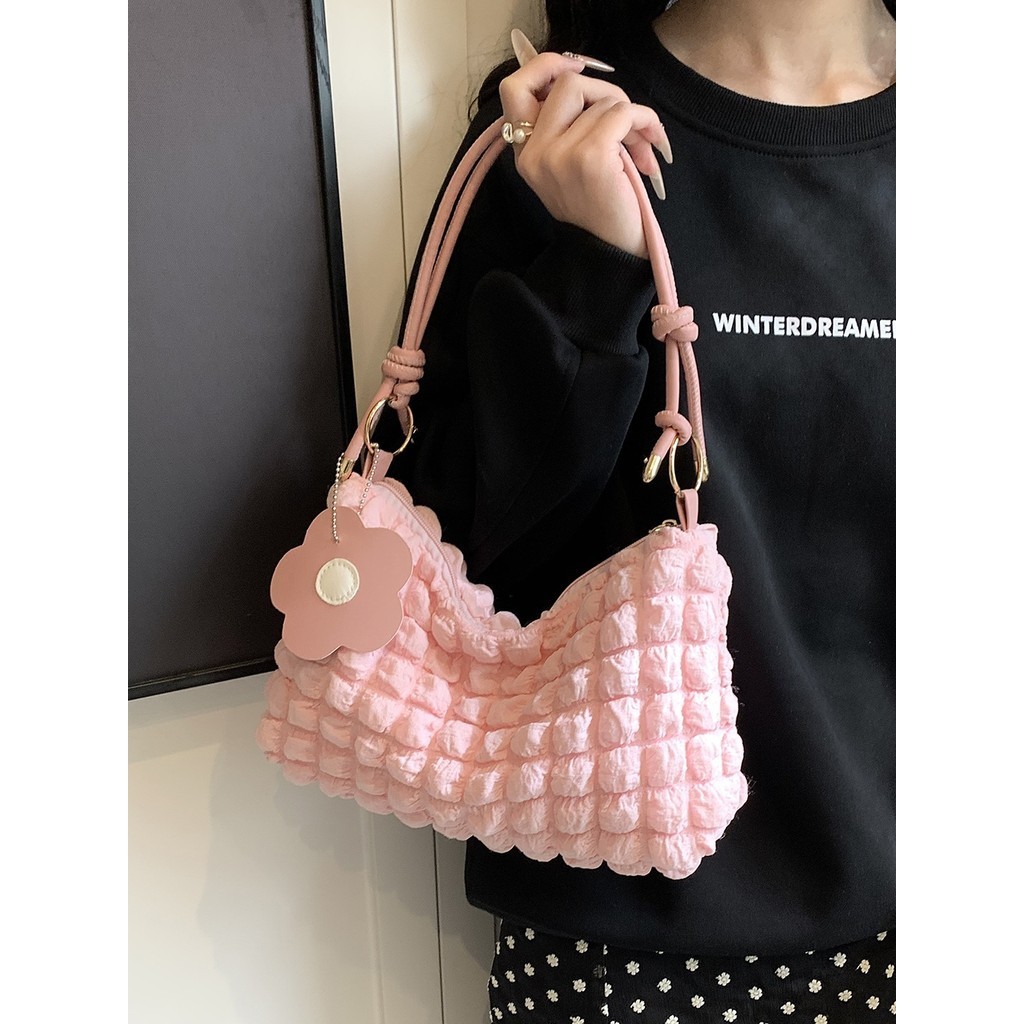 พร้อมส่ง🌈 miss bag fashion กระเป๋าคล้องไหล่ผู้หญิ งกระเป๋าสะพายข้าง D-1429