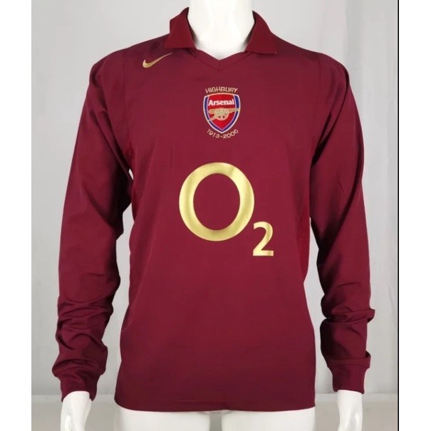 2006 Arsenal Retro Soccer เสื้อเชิ้ตแขนยาว