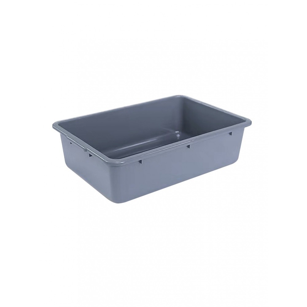 Electrol_Shop KOCH KITCHEN กระบะเก็บจานพลาสติก ความจุ 30 ลิตร 38x53x15 ซม. CARTER สีเทา