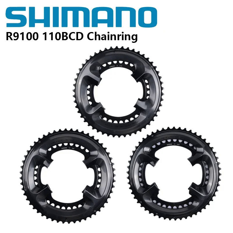 Shimano DURA ACE R9100 11speed สีดําเก้าอี้จักรยานจักรยาน 110BCD 50T 52T 53T 55T 34T 36T 39T สําหรับ