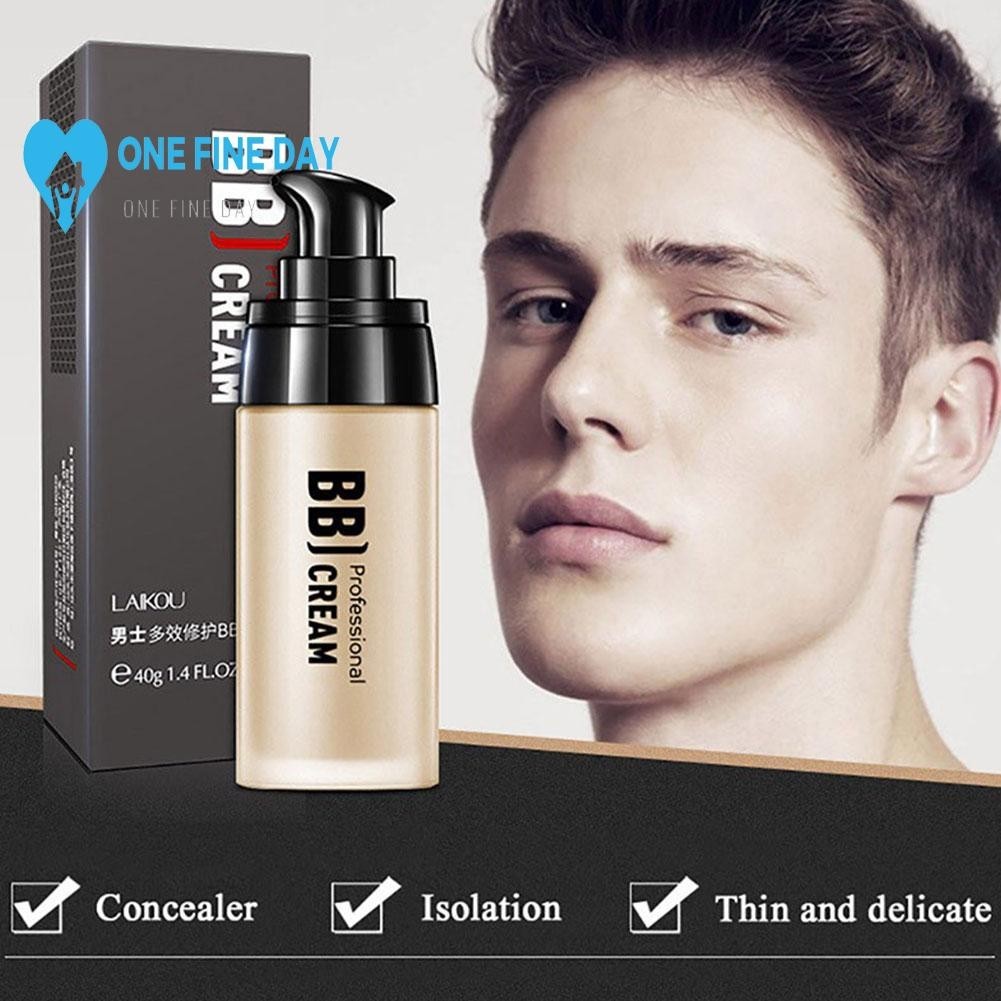 บีบีครีม คอนซีลเลอร์ รองพื้น ปกปิดผิวหน้า ไม่เหนียวเหนอะหนะ สําหรับผู้ชาย 40 มล. V4S4