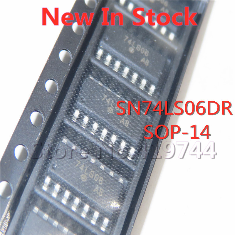 10 ชิ้น/ล็อต LS06 74LS06 SN74LS06DR SMD SOP-14 สายไดร์เวอร์ชิปในสต็อกใหม่ IC