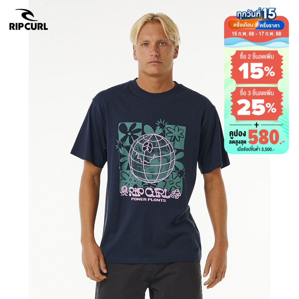 RIPCURL เสื้อยืด 0EVMTE SWC EARTH POWER TEE A24