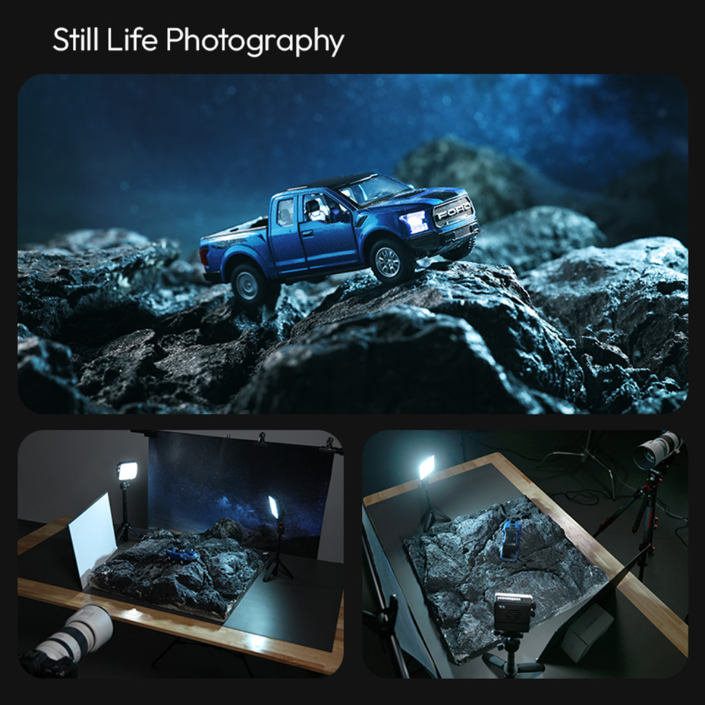 Ulanzi LE20 20W RGB Pocket Light ไฟ LED ต่อขาตั้ง ถ่ายภาพ วิดีโอ มีระบบระบายความร้อน PD Charge 20W