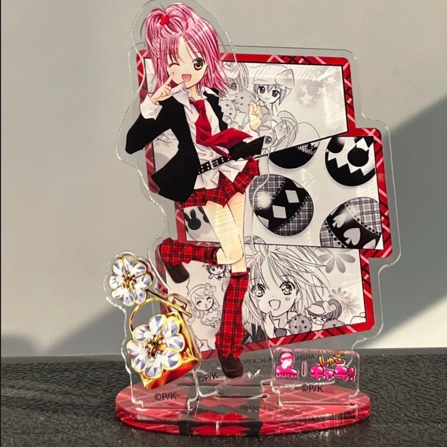 Hinamori Amu อะคริลิค Shugo Chara อะนิเมะสินค้าคอลเลกชันน่ารักโต๊ะจอแสดงผลเครื่องประดับ Kawaii Accesorios ของขวัญเพื่อน