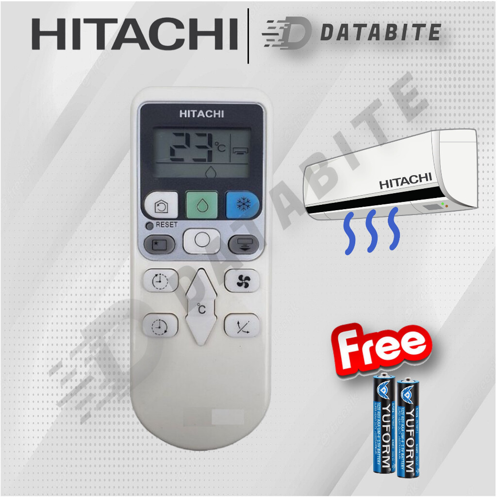 Hitachi Air Cond Remote เครื่องปรับอากาศเปลี่ยนรีโมทคอนโทรล AR-3NA Alat Kawalan Jauh Hitachi Universal Remote
