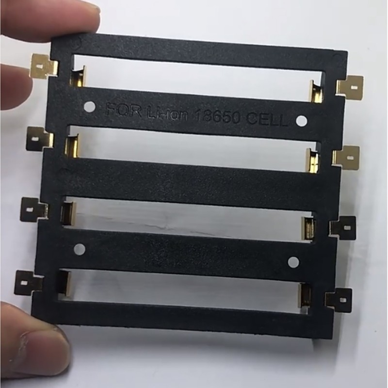 Doublebuy 18650 Case Holder DIY 3 Slot 4 Slot 3 7V Storage Box with Pins