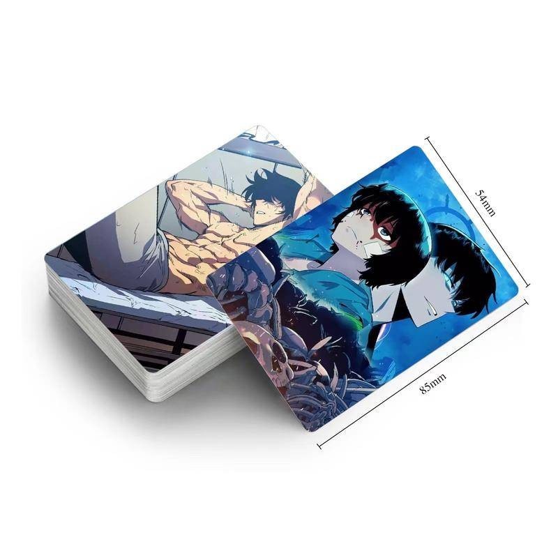การ์ดพิมพ์ลายการ์ตูนญี่ปุ่น Solo Leveling Na Honjaman Level Up Double Sided Sung Jin Woo Jin U Seong Cha Hae In Cards 30 ชิ้น ต่อชุด - รูปที่ 4