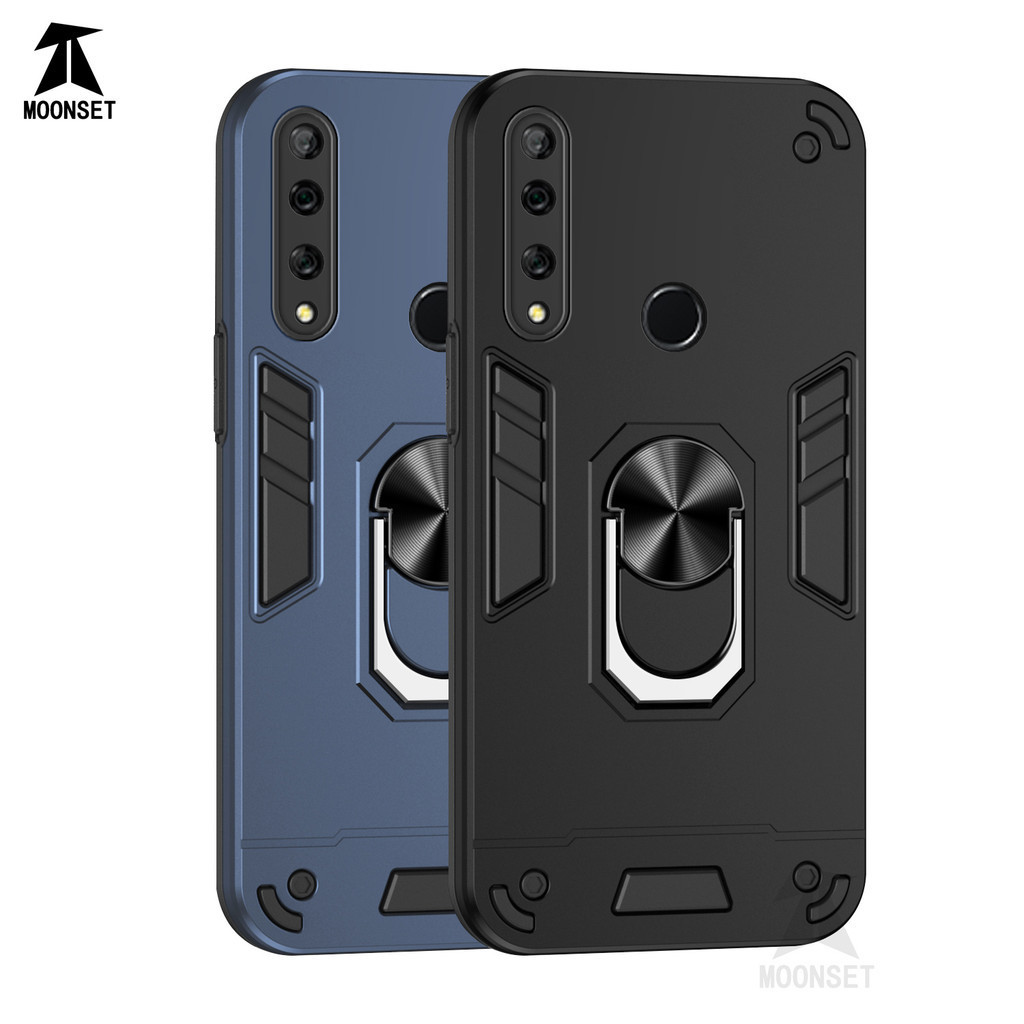 สําหรับ Huawei Y9 Prime 2019 / Nova 9 เคส พร้อมขาตั้ง แหวนแม่เหล็ก ด้านหลังแข็ง ขอบ TPU นิ่ม กันกระแทก กันตก บาง