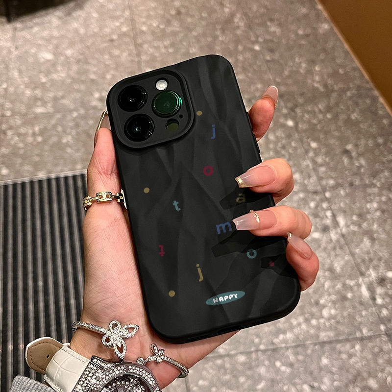 เคสไอโฟน 16/15/14/13/12/11 Pro max Fashion letter กันกระแทก matte Compatible Case iPhone 11,12,13,14,15,16,11PM,12PM,13PM,14PM,15PM,16PM