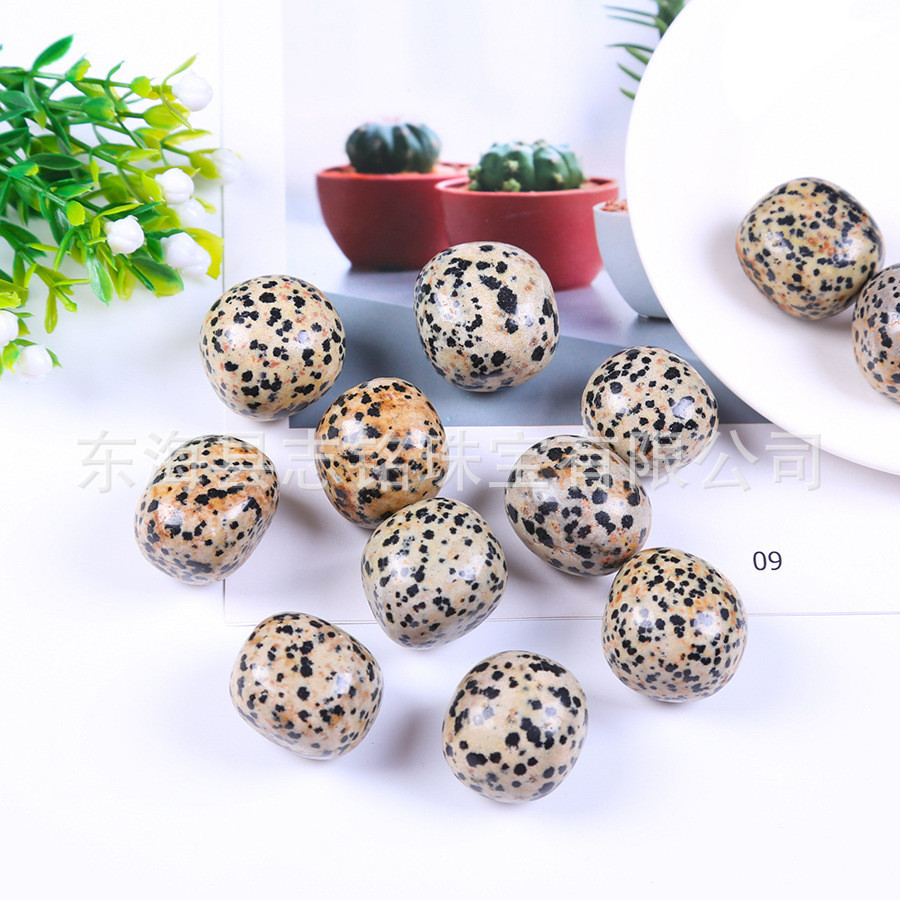 Dalmatian  Stone Tumble หินด่าง 101