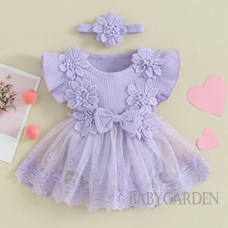 「ส่งจากไทย」 ชุดรอมเปอร์ ผ้าตาข่าย แต่งลูกไม้ แต่งระบาย และที…