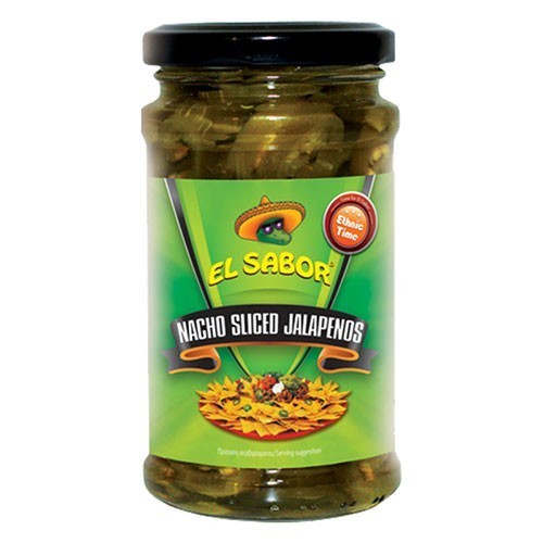 El Sabor Nacho Sliced Jalapenos พริกจาราปิโน่ดองในน้ำเกลือ ขนาด 225 กรัม