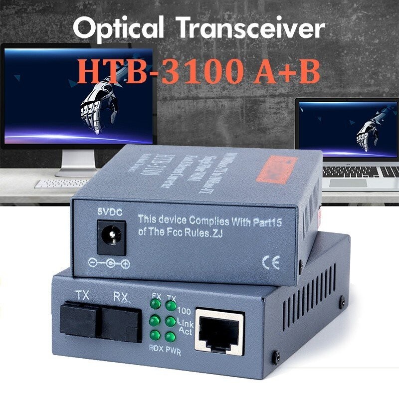 ขายด่วน!HTB-3100A HTB-3100B HTB-3100 [a B] media Converter NetLink Fiber transceiver Fiber Converter